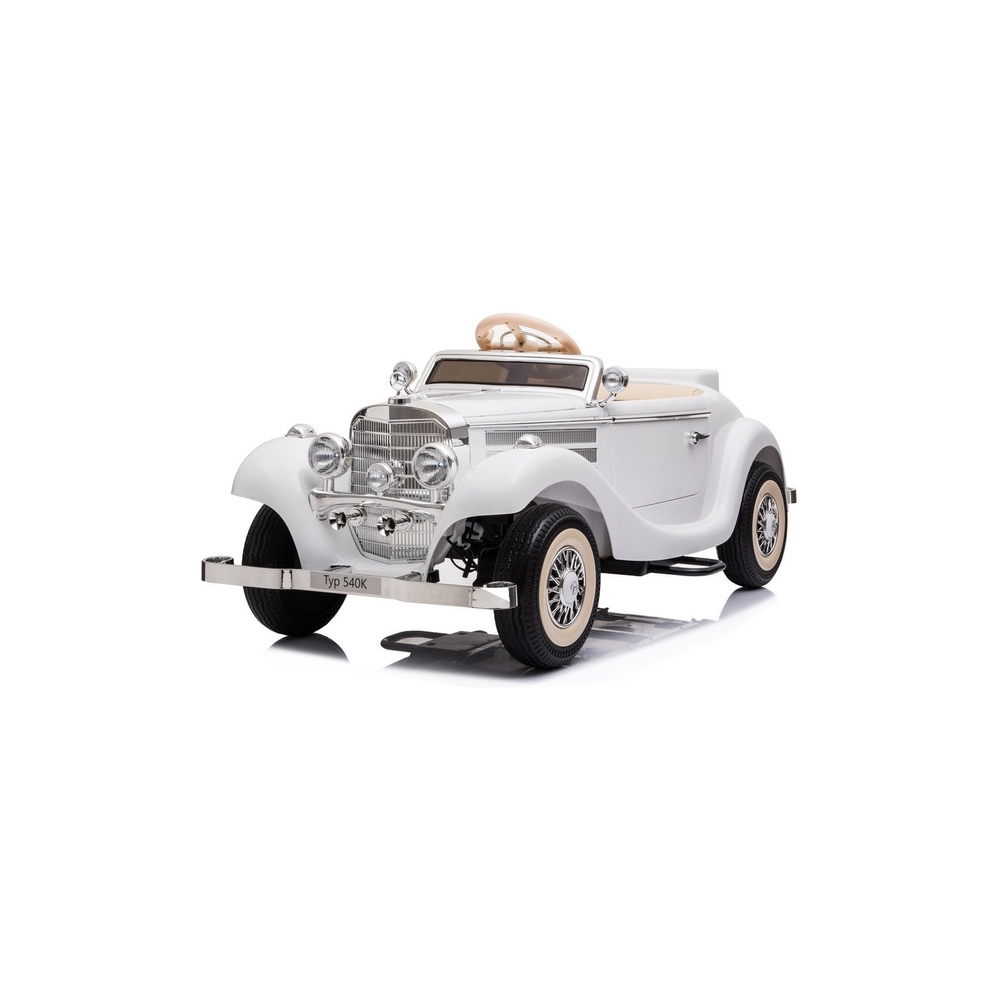 Elektromobilis Mercedes 540K, White-Elektromobiliai vaikams, Mašinos-e-vaikas