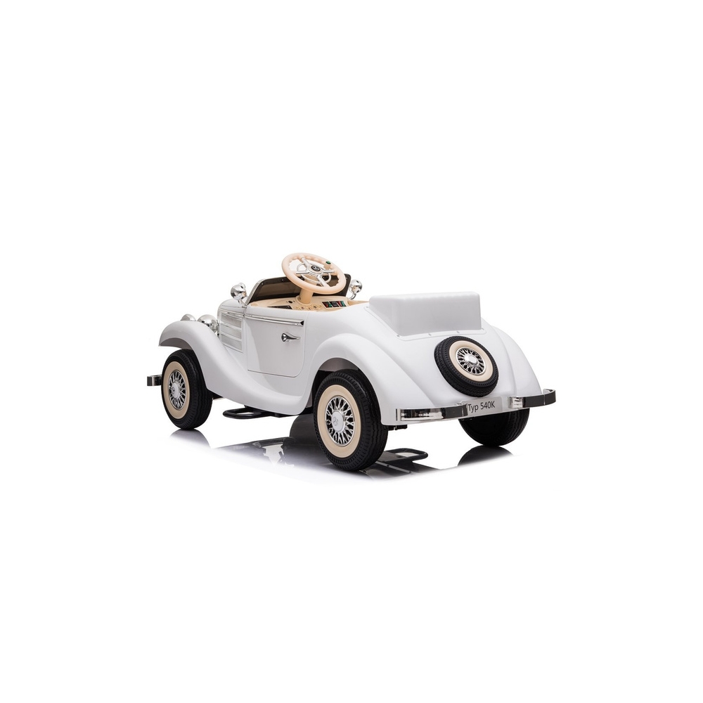 Elektromobilis Mercedes 540K, White-Elektromobiliai vaikams, Mašinos-e-vaikas