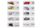 Mokomoji dėlionė Transportas 10 jungčių