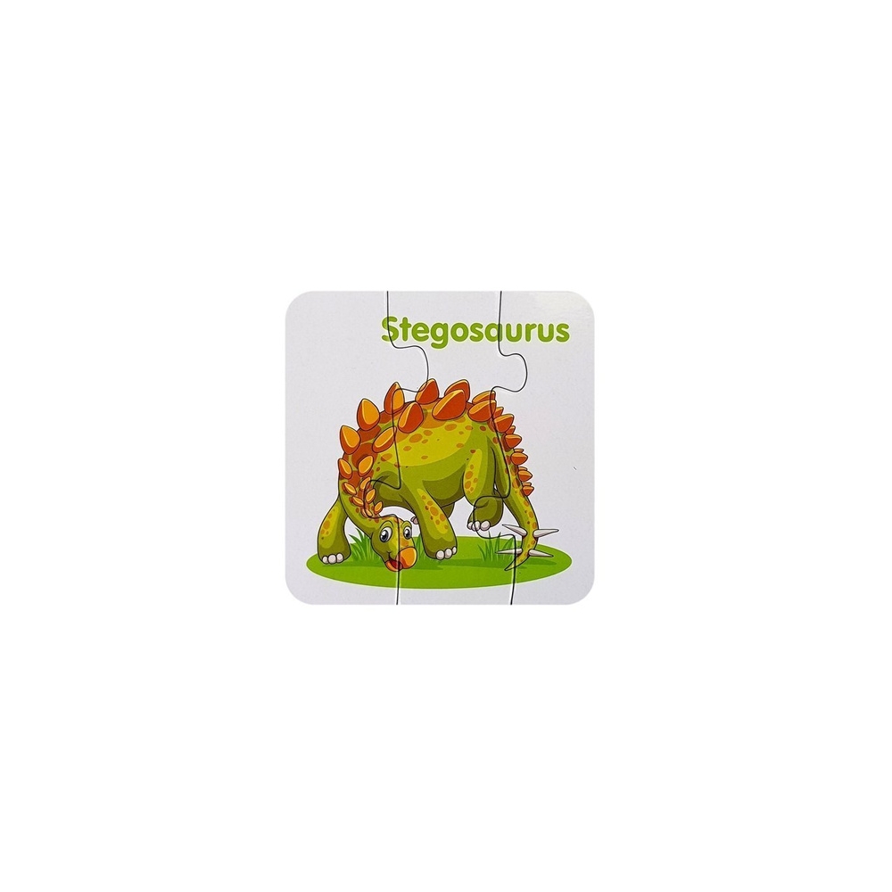 Educational Puzzle English Dinosaurs 10 Connections