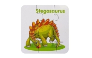 Educational Puzzle English Dinosaurs 10 Connections