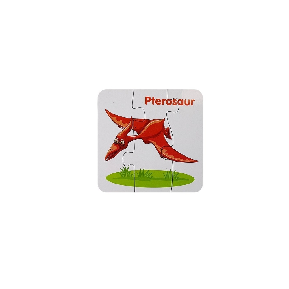 Educational Puzzle English Dinosaurs 10 Connections