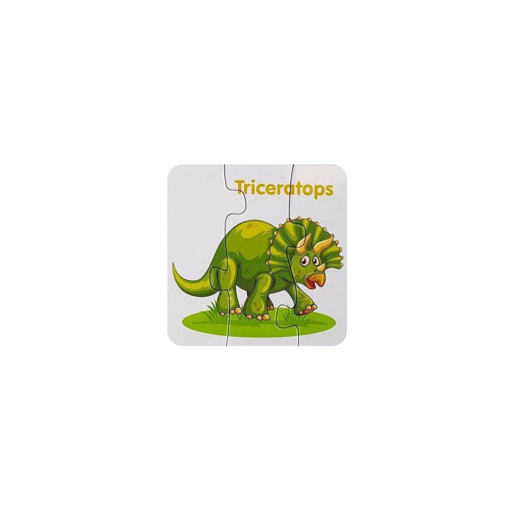 Educational Puzzle English Dinosaurs 10 Connections