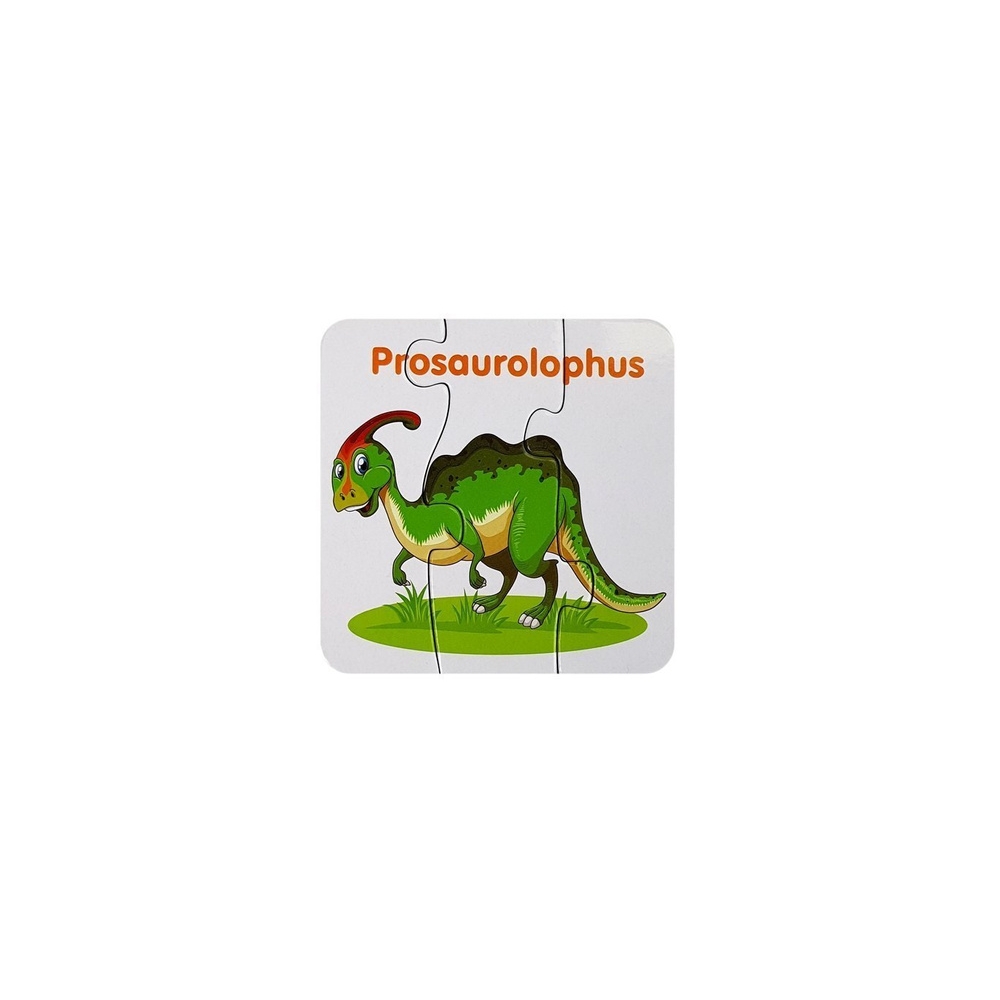 Educational Puzzle English Dinosaurs 10 Connections