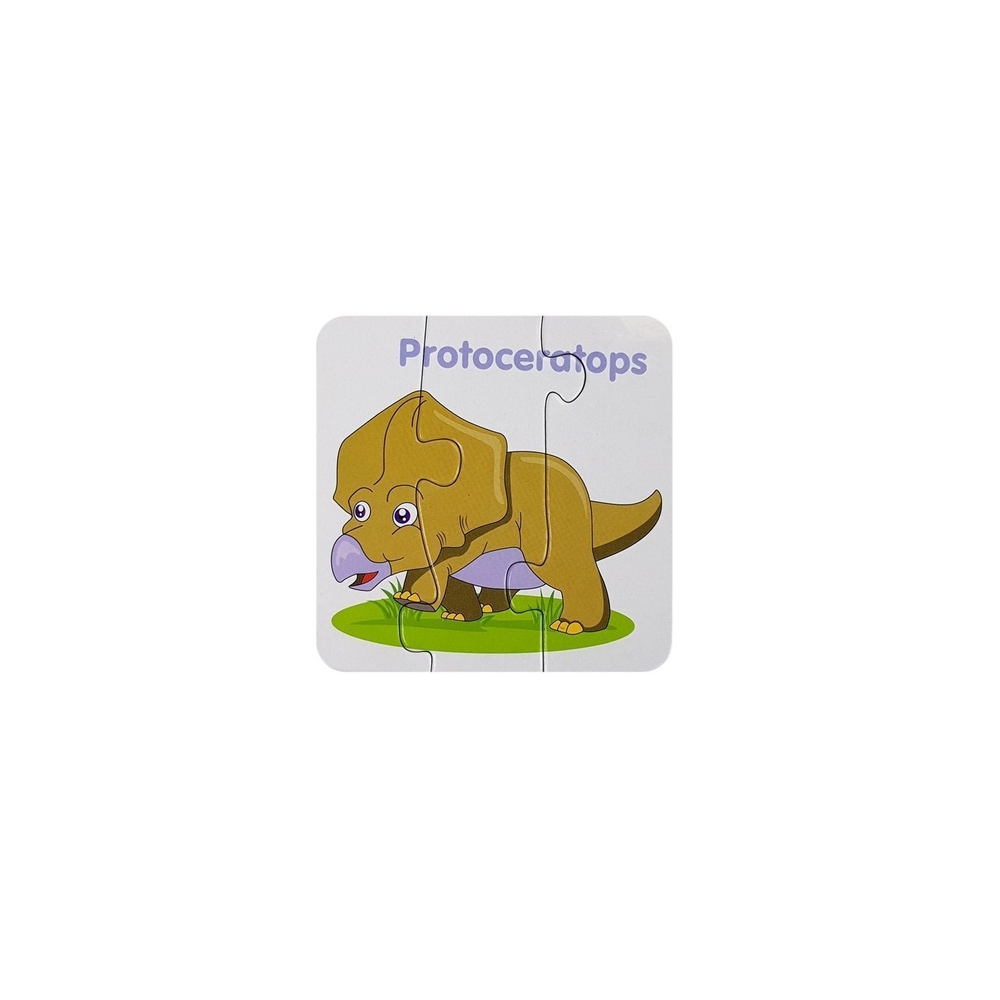 Educational Puzzle English Dinosaurs 10 Connections