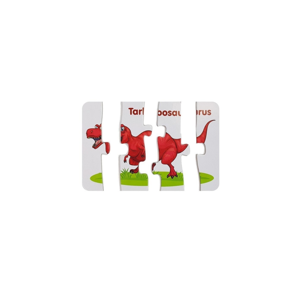 Educational Puzzle English Dinosaurs 10 Connections
