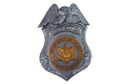 Police Gun Set Badge Navy Blue Sound Light Effects 37cm