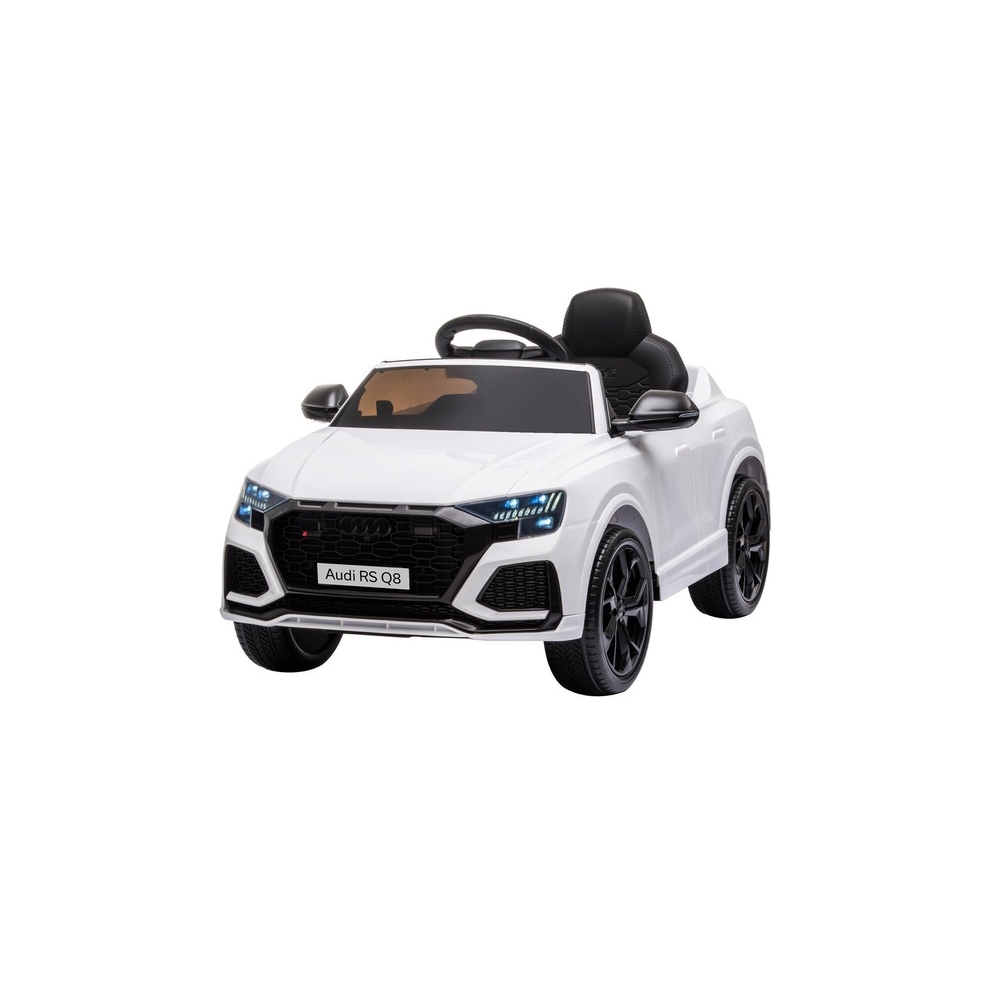 Elektromobilis Audi RS Q8, White-Elektromobiliai vaikams, Visureigiai-e-vaikas