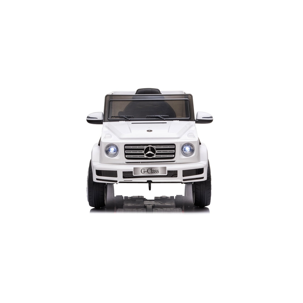 Elektromobilis Mercedes G500 JJ2077, White-Elektromobiliai vaikams, Visureigiai-e-vaikas