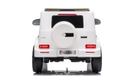 Elektromobilis Mercedes G500 JJ2077, White-Elektromobiliai vaikams, Visureigiai-e-vaikas