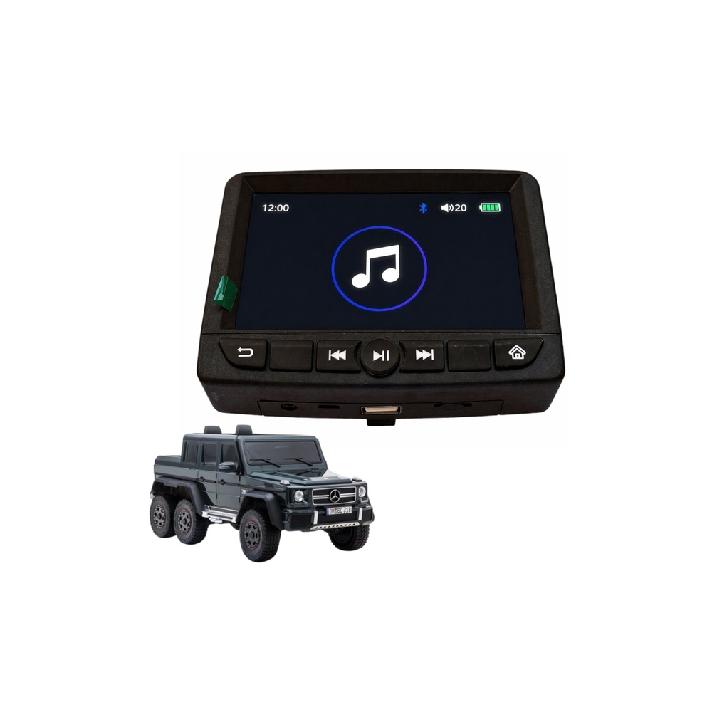MP4 LCD skydelis automobiliui Mercedes G63 SX1888-Elektromobiliai vaikams, Elektromobilių dalys, LCD, MP4, muzikos skydeliai-e-v