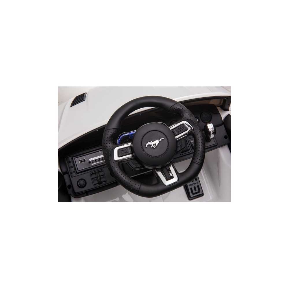 Elektromobilis Ford Mustang GT SX2038, White-Elektromobiliai vaikams, Mašinos-e-vaikas