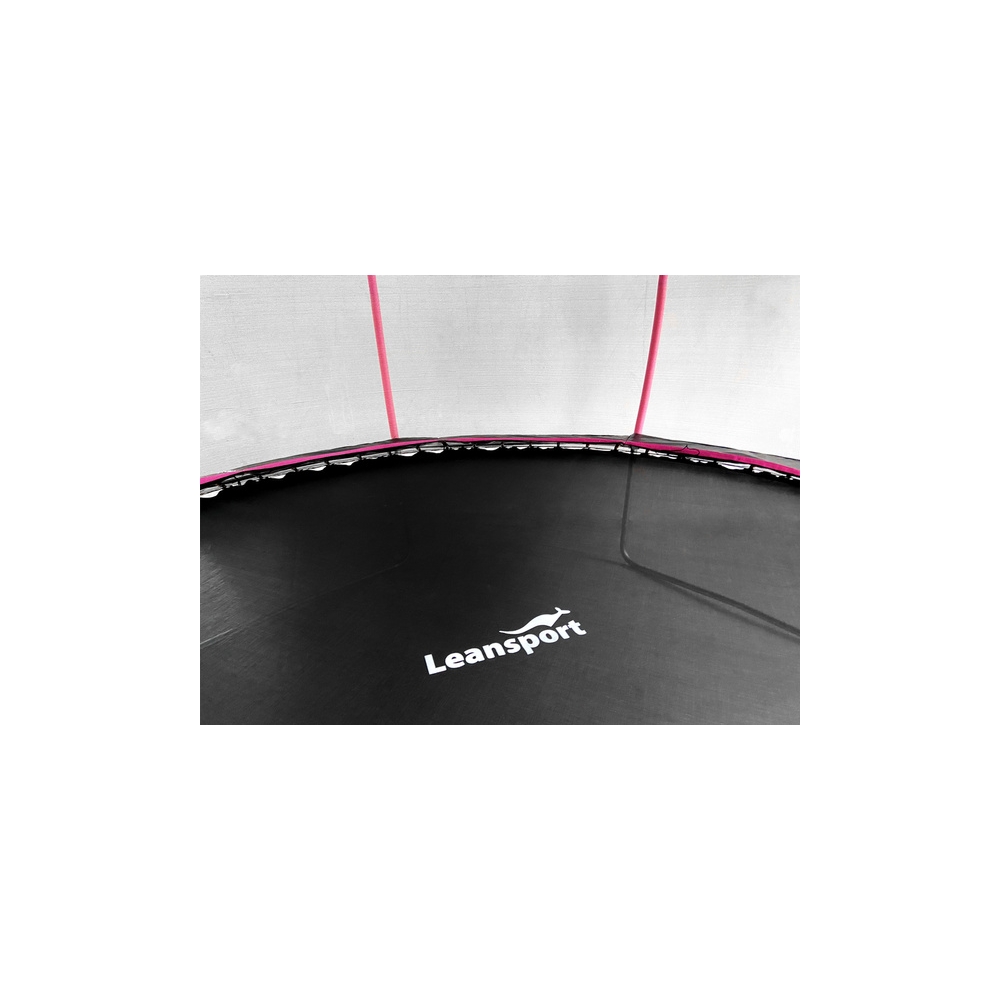 "LEAN Sport Max" 12 pėdų batutas juoda ir rožinė spalvos