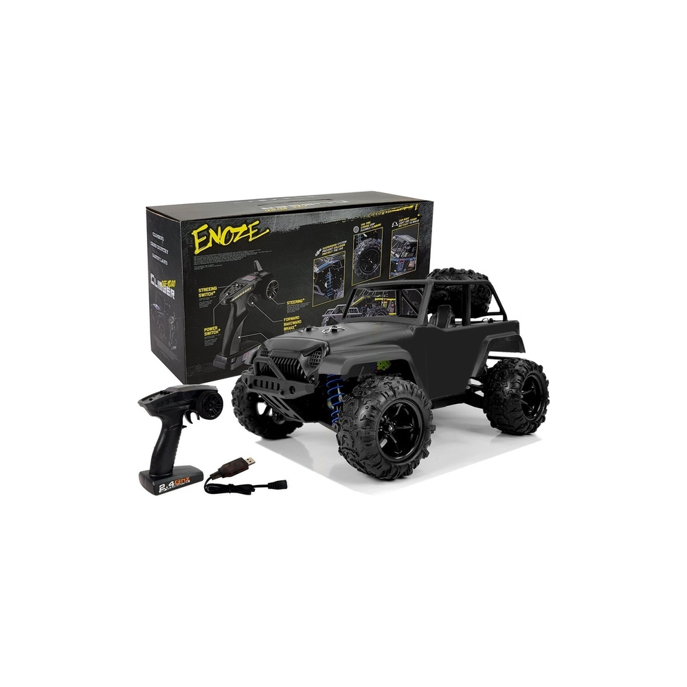 Auto Terenowe Off-Road Zdalnie Sterowane 1:18 Czarne ENOZE 9304E 40 km/h