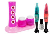 Nail Painting Set Glitter Dispenser Coloured Stickers
