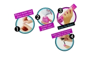 Nail Painting Set Glitter Dispenser Coloured Stickers