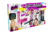 Nail Painting Set Glitter Dispenser Coloured Stickers