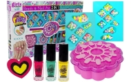 Set of 2 in 1 Bracelet Making and Nail Painting Beads Nail Lacquers