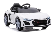 Elektromobilis Audi R8 Lift A300, White-Elektromobiliai vaikams, Mašinos-e-vaikas