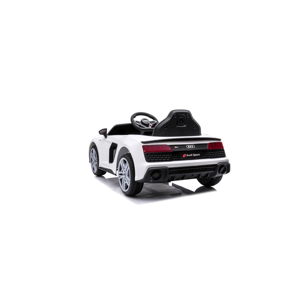Elektromobilis Audi R8 Lift A300, White-Elektromobiliai vaikams, Mašinos-e-vaikas