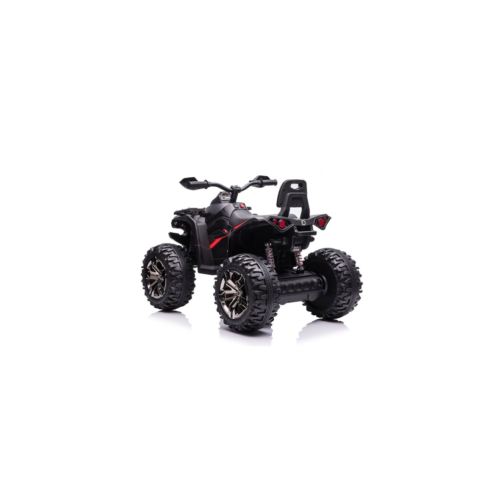 Baterijinis keturratis QLS-3288, juodos spalvos-Elektromobiliai vaikams, Keturračiai ir bagiai-e-vaikas