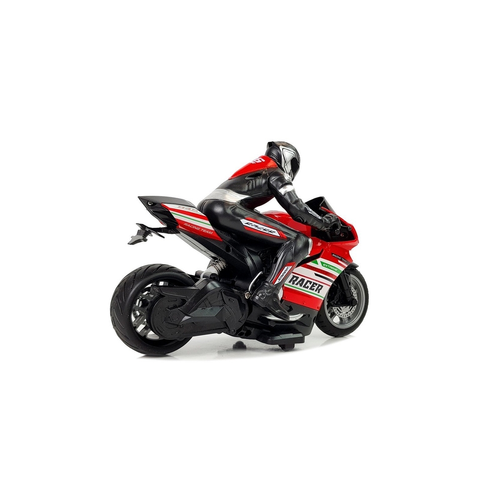 Motor Sportowy Ścigacz Zdalnie Sterowany 2.4G Zasięg 35 m Czerwony