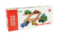 Wooden Green Truck with Trucks Blocks