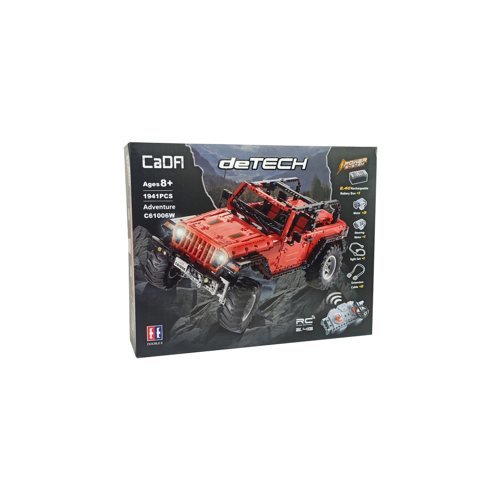 Construction Blocks Auto Off-Road Remote Controlled Red 1941 Elements