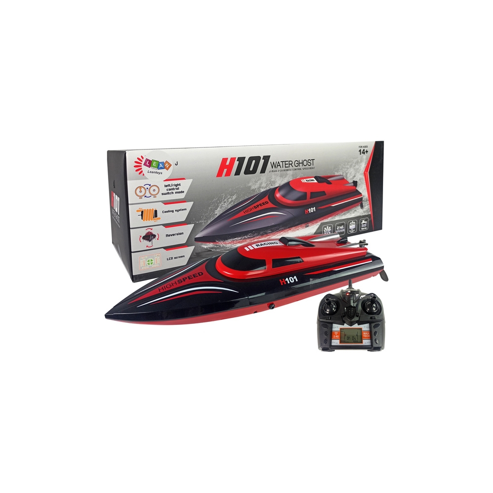 Łódź Motorówka Zdalnie Sterowana H101 Czerwona 1:48 2.4G 35 km/h