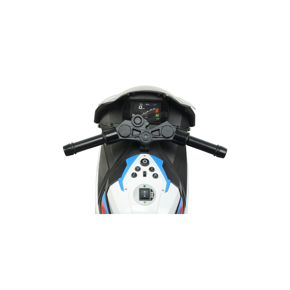 Elektrinis motociklas BMW S1000RR 2156, White-Elektromobiliai vaikams, Motociklai-e-vaikas