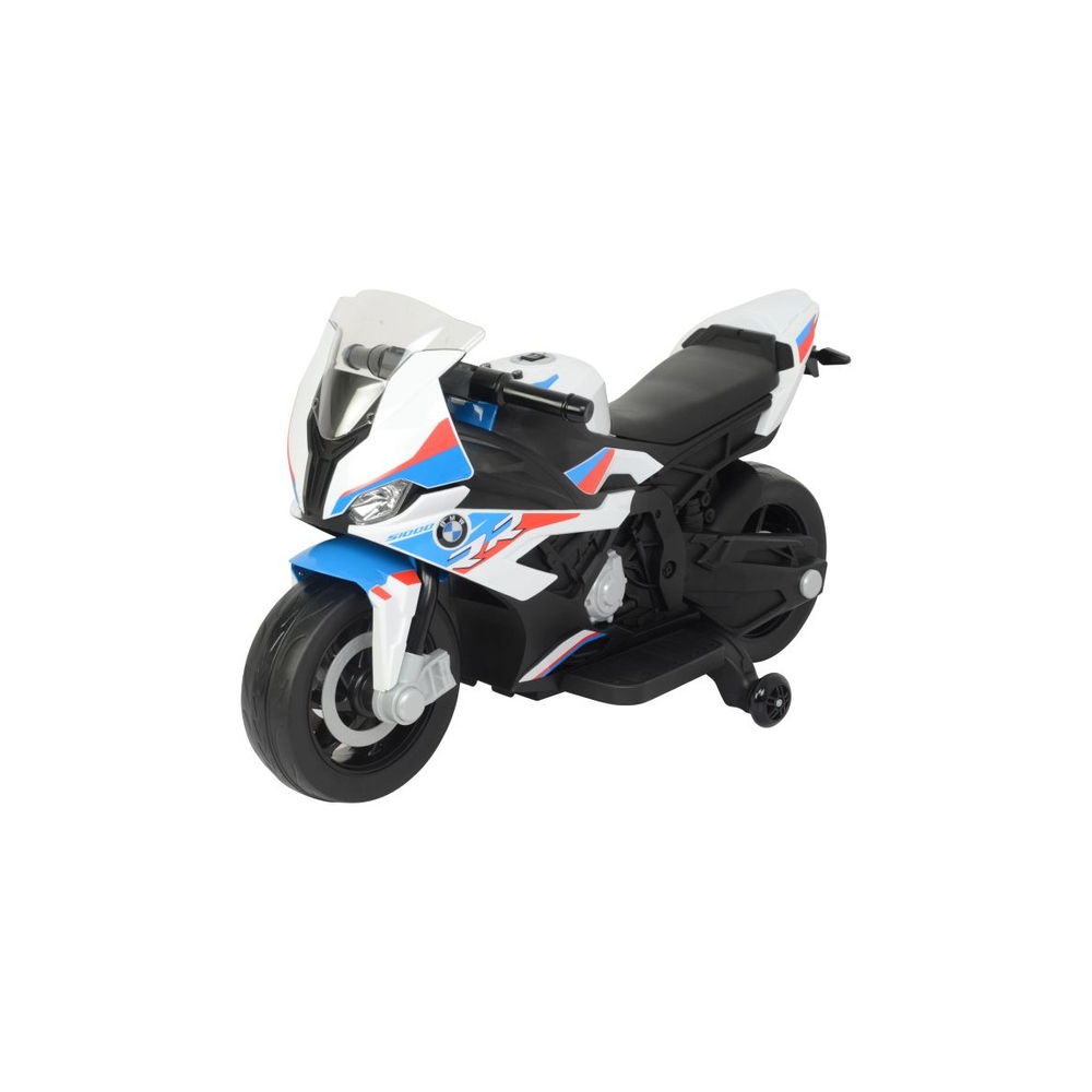 Elektrinis motociklas BMW S1000RR 2156, White-Elektromobiliai vaikams, Motociklai-e-vaikas