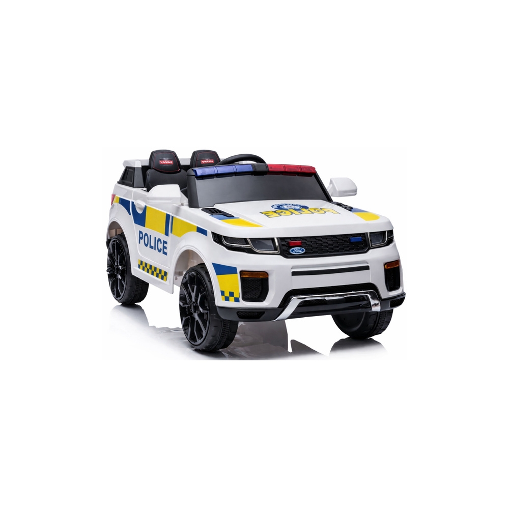 Elektromobilis BBH-021 Policija, White-Elektromobiliai vaikams, Visureigiai-e-vaikas