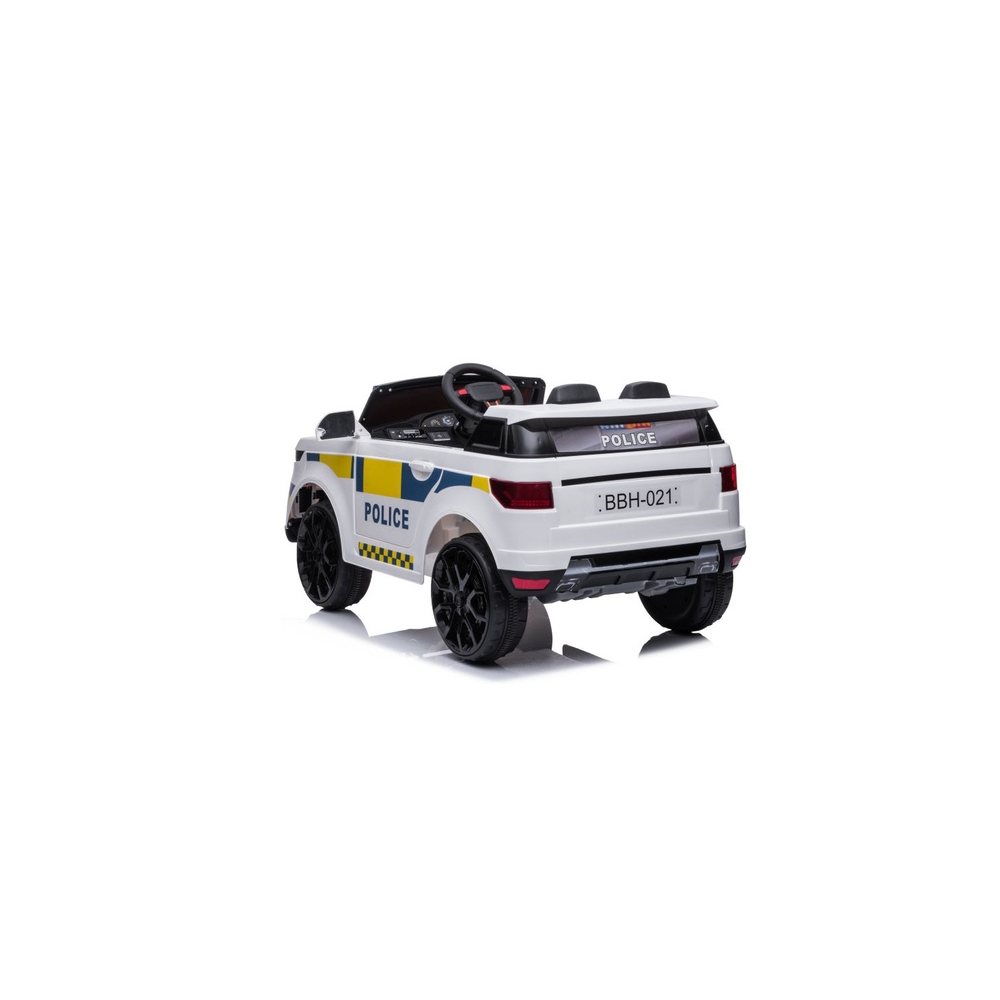 Elektromobilis BBH-021 Policija, White-Elektromobiliai vaikams, Visureigiai-e-vaikas