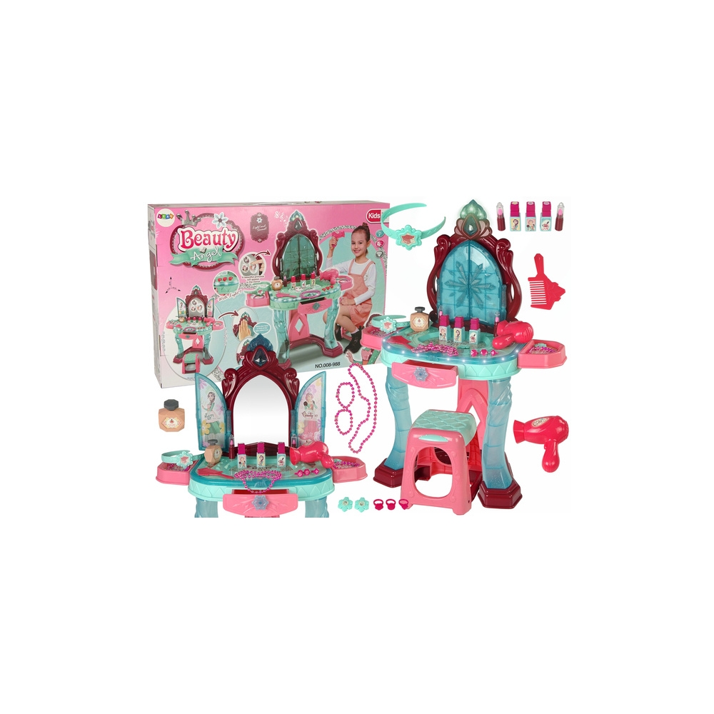 Beauty Set Toilet with Mirror Light Sound Jewellery