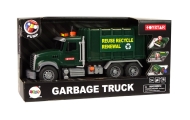 Rubbish Truck Bins Dark Green Sounds Lights