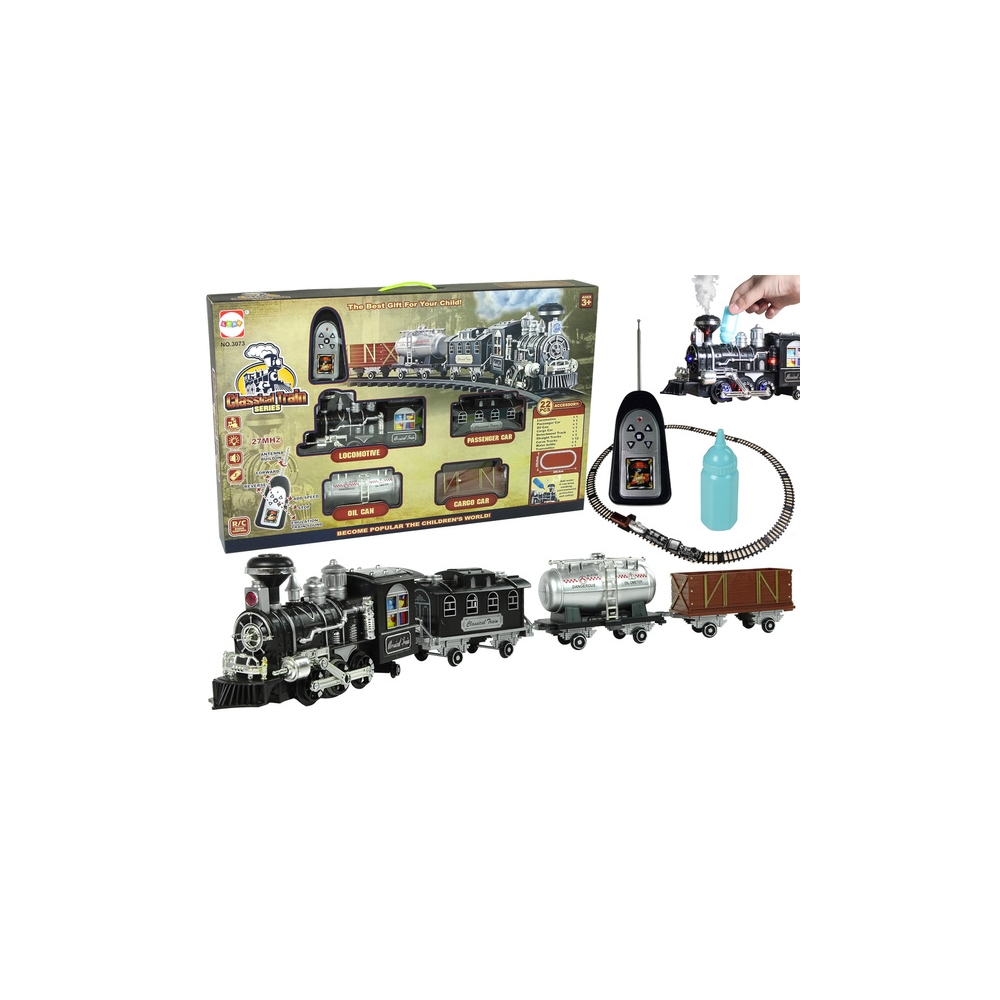 Ogromna Kolejka Pociąg Tory Dźwięk Światła Dym R/C 206,5 cm x 153,5 cm