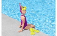 Diving Kit Yellow Mask, Fins, Tube Bestway 25039