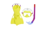 Diving Kit Yellow Mask, Fins, Tube Bestway 25039