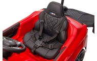 Battery-operated car BMW M5 with platform for parent, red, lacquered