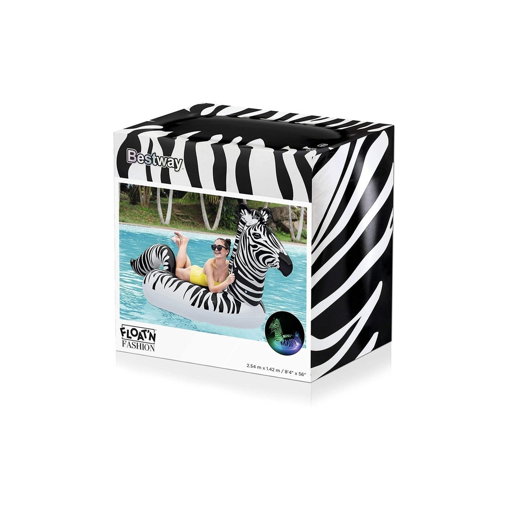 Inflatable mattress Zebra LED 254 x 142 cm Bestway 41406