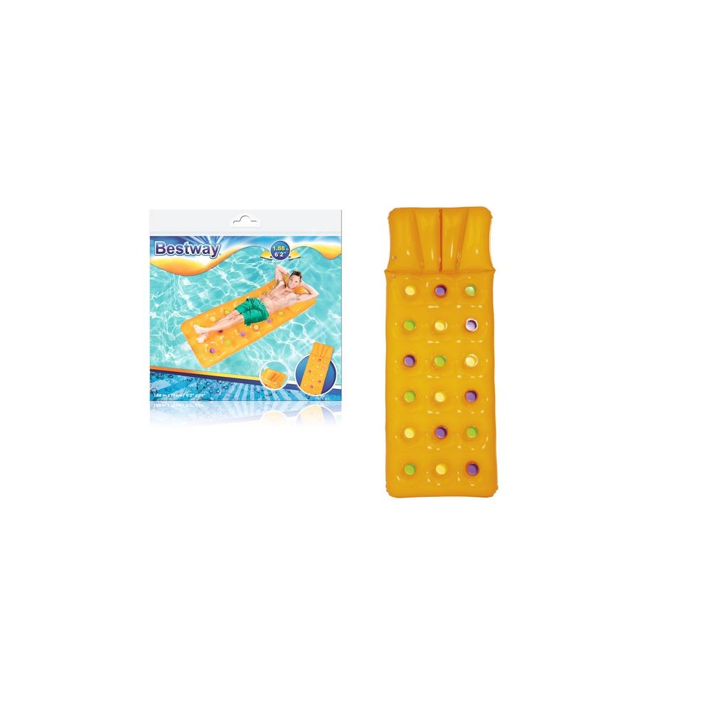 Pripučiamas plaukimo čiužinys Bestway geltonas 188 x 71 cm 43014