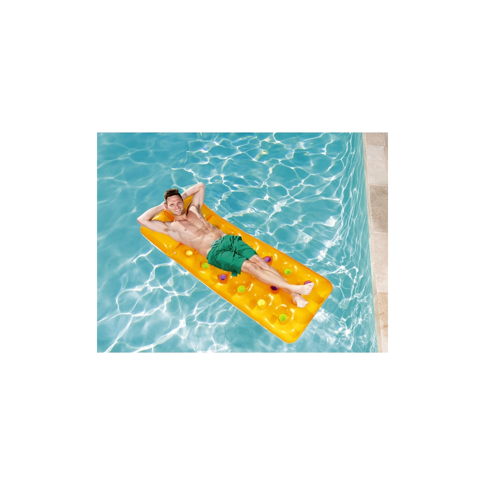 Pripučiamas plaukimo čiužinys Bestway geltonas 188 x 71 cm 43014