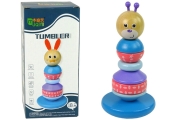Wooden Teddy Bear Educational Pyramid Balancing Tower