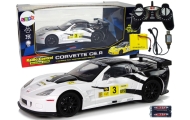 Nuotoliniu būdu valdomas Lenktyninis sportinis automobilis R/C 1:18 Corvette C6.R 2.4 G Lights, White
