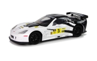 Racing Sports Car R/C 1:18 Corvette C6.R White 2.4 G Lights