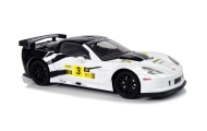 Nuotoliniu būdu valdomas Lenktyninis sportinis automobilis R/C 1:18 Corvette C6.R 2.4 G Lights, White