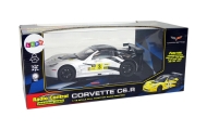 Nuotoliniu būdu valdomas Lenktyninis sportinis automobilis R/C 1:18 Corvette C6.R 2.4 G Lights, White