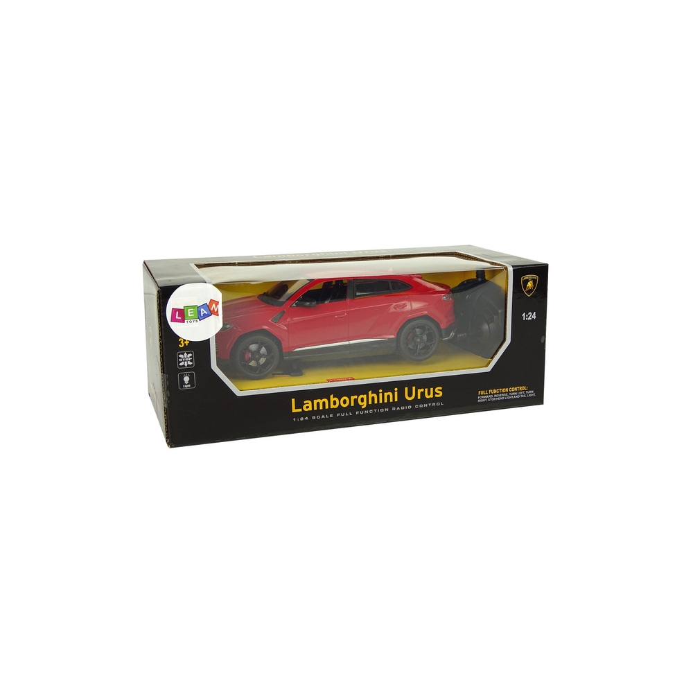 Nuotoliniu būdu valdomas automobilis R/C 1:24 Lamborghini Urus 2.4 G žibintai, Red