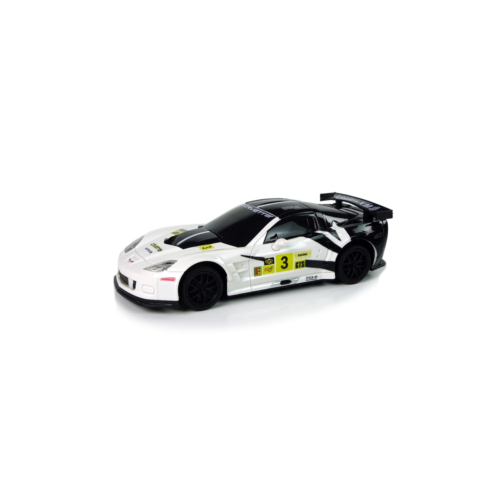 Nuotoliniu būdu valdomas Lenktyninis sportinis automobilis R/C 1:24 Corvette C6.R 2.4 G Lights, White