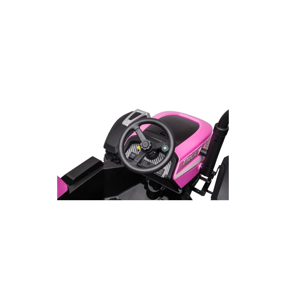 Elektrinis traktorius BLT-206, Pink-Elektromobiliai vaikams, Traktoriai-e-vaikas
